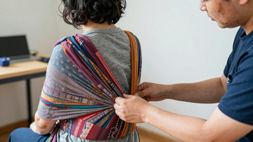 adjust sling for comfort