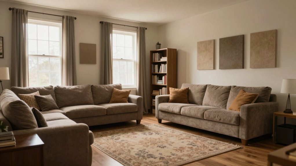 arrange furniture to enhance sound