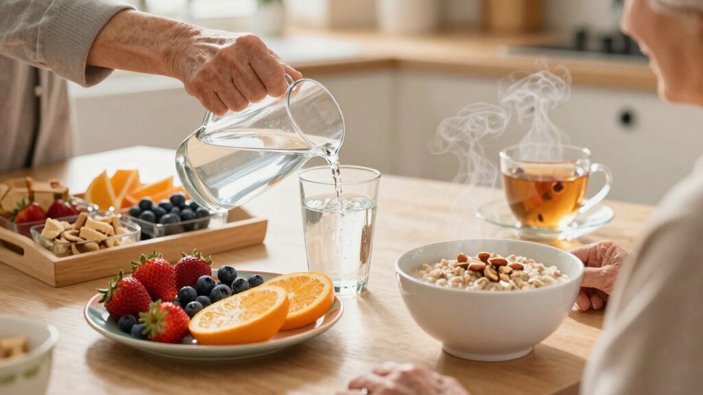 balanced meals and hydration