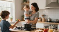 balancing kids and caregiving