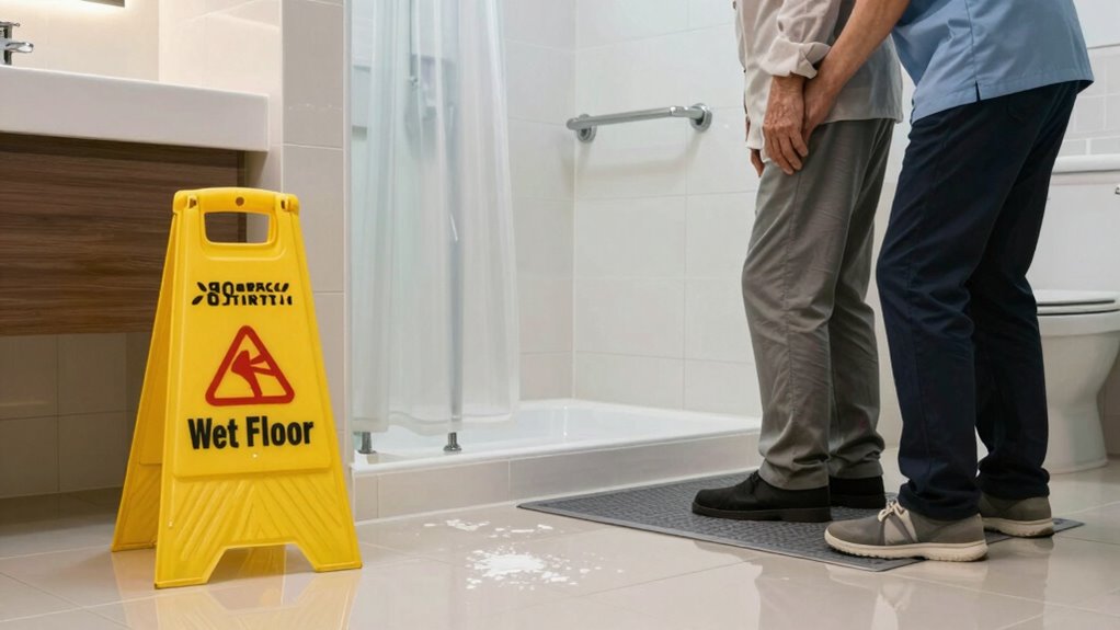 bathroom safety wet floors