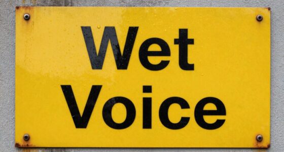 beware wet voice signs