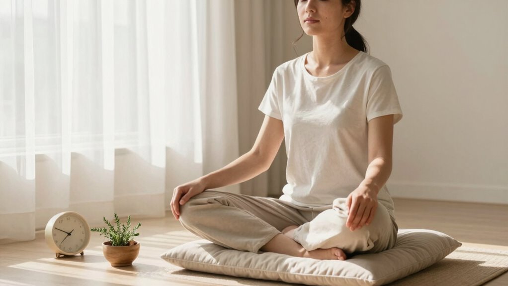 calm through mindful breathing