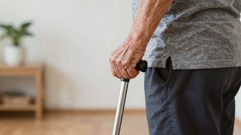 check cane height comfort