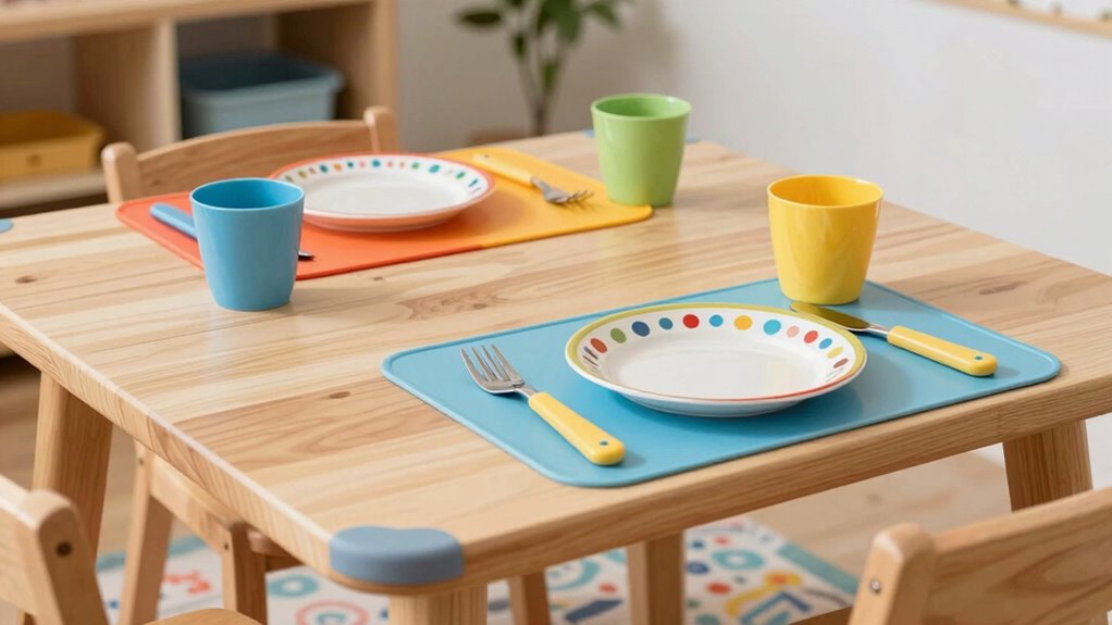 child safe engaging dining setup
