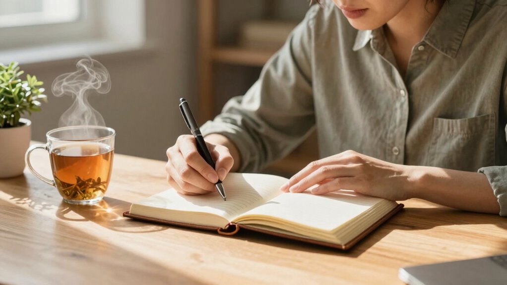 consistent journaling reduces stress