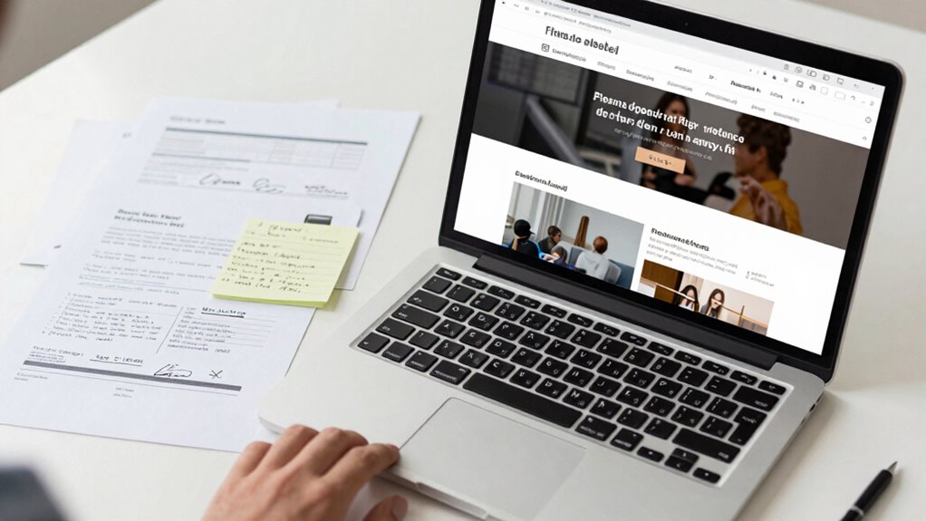 consistent professional website design