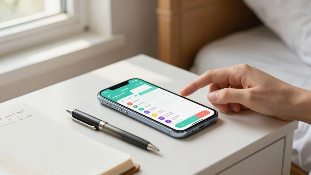 consistent symptom tracking routine