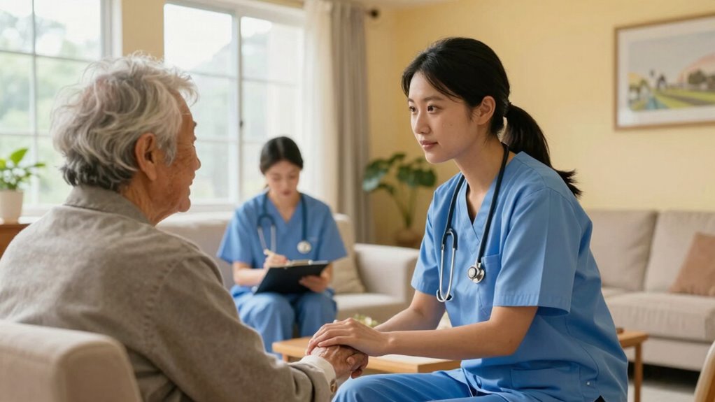 continuous caregiver communication and support