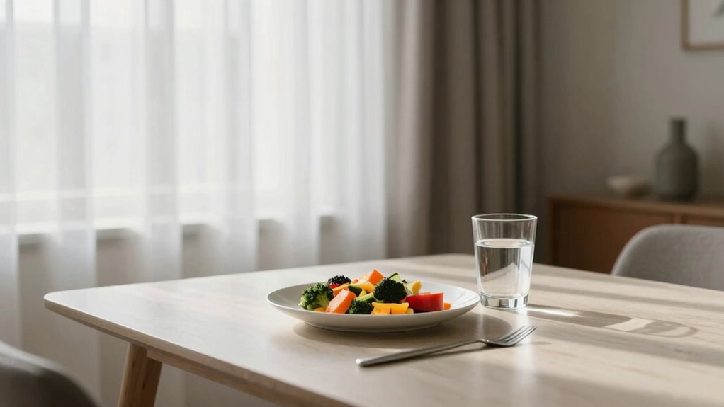 create calm mindful eating environment