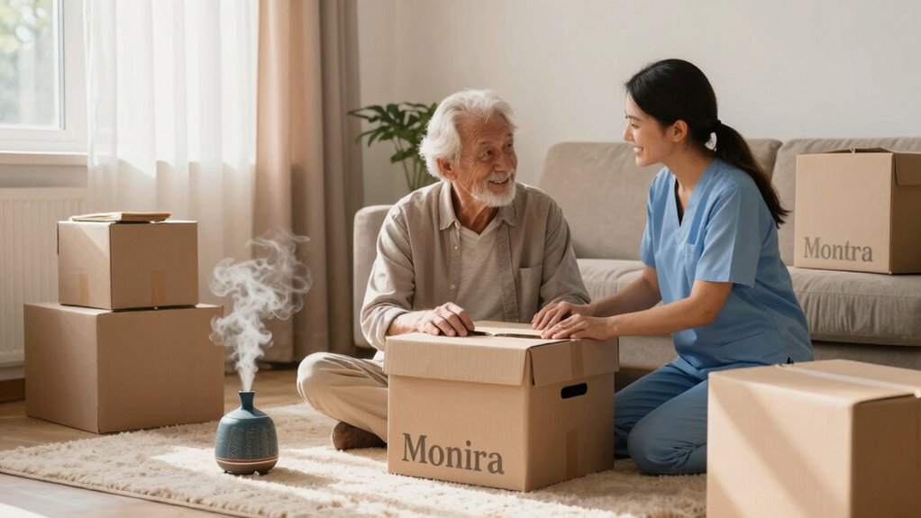 create calm moving environment