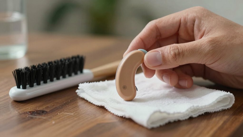 daily hearing aid maintenance