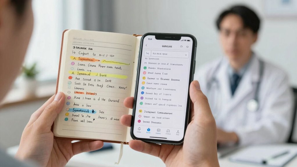 describe symptoms accurately and clearly