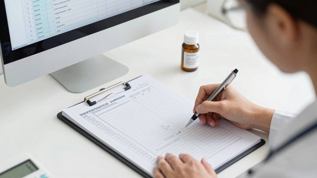 detailed medication and treatment records