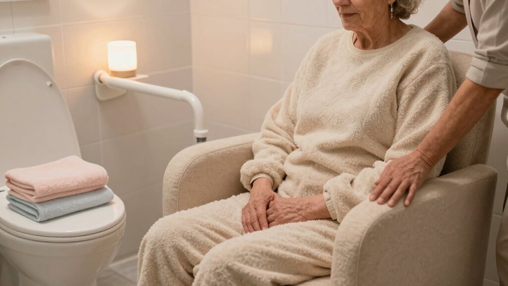 dignified safe bathroom setup