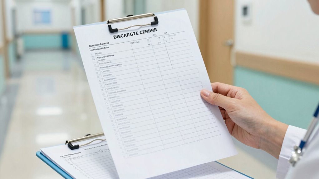 discharge instructions and documentation