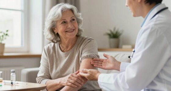 discussing vaccines with seniors