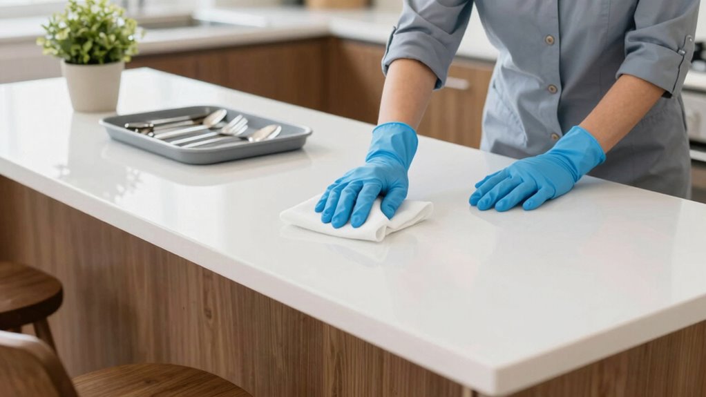 disinfect high touch surfaces regularly