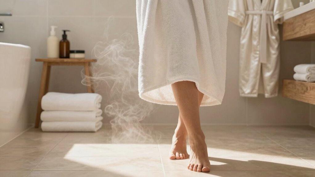 dress promptly for warmth