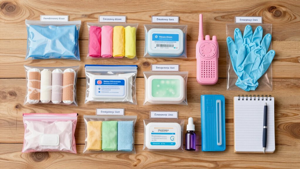 efficient emergency bag organization