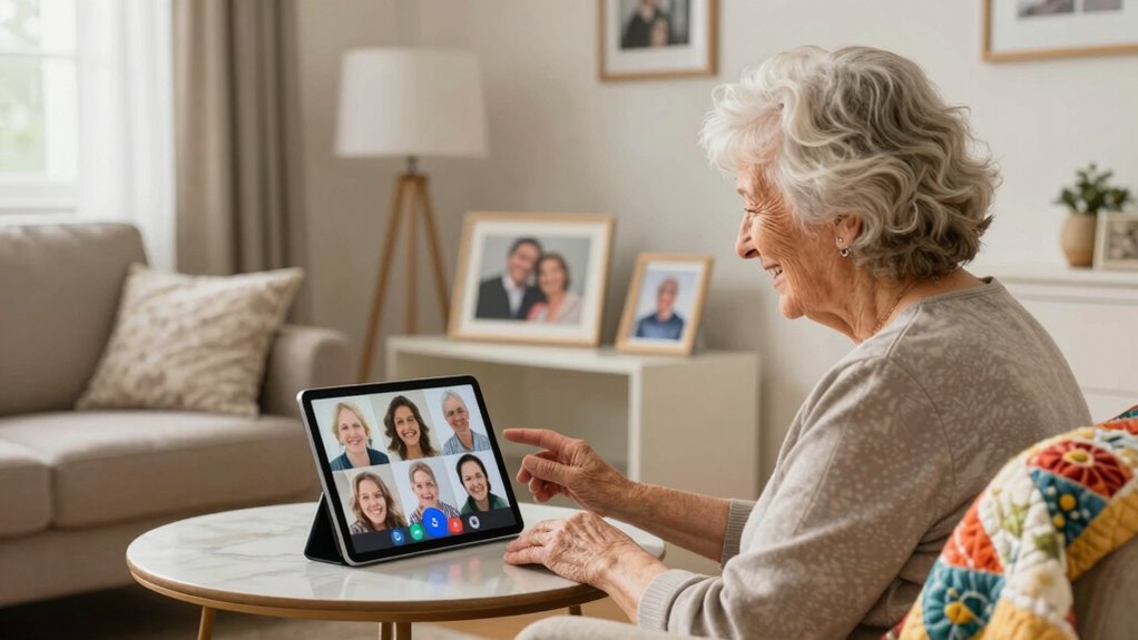 encouraging seniors video connections