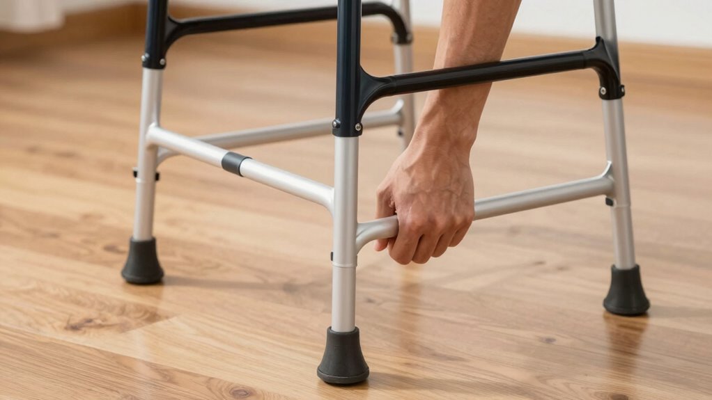 ensure walker is secure