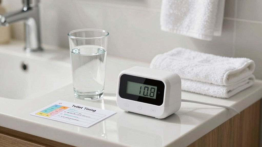 establish consistent bathroom routine