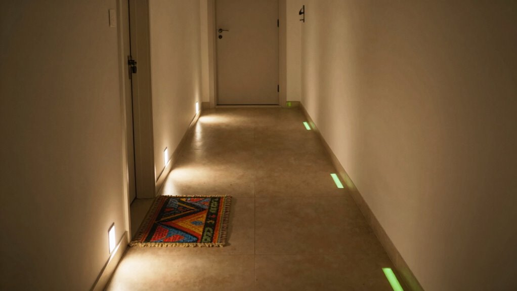 glow in the dark floor markings