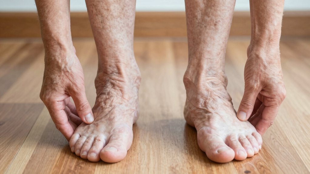 guide foot placement visually