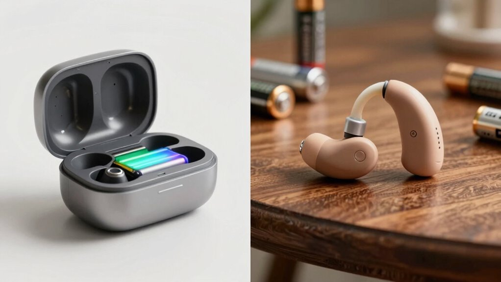 hearing aids rechargeable vs battery