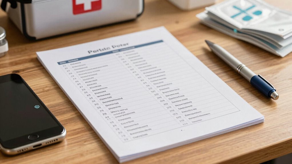 include essential emergency details