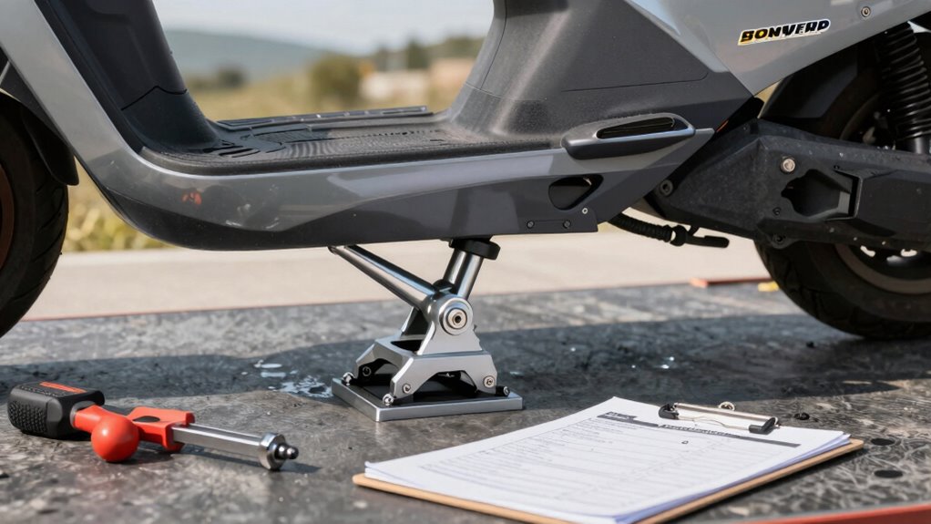 install scooter lift securely