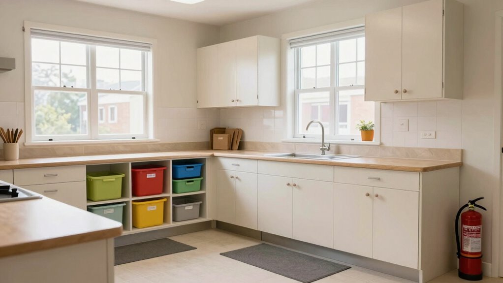kitchen organization for safety