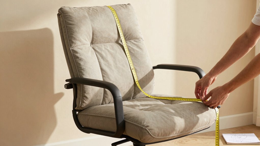 lift chair backrest height