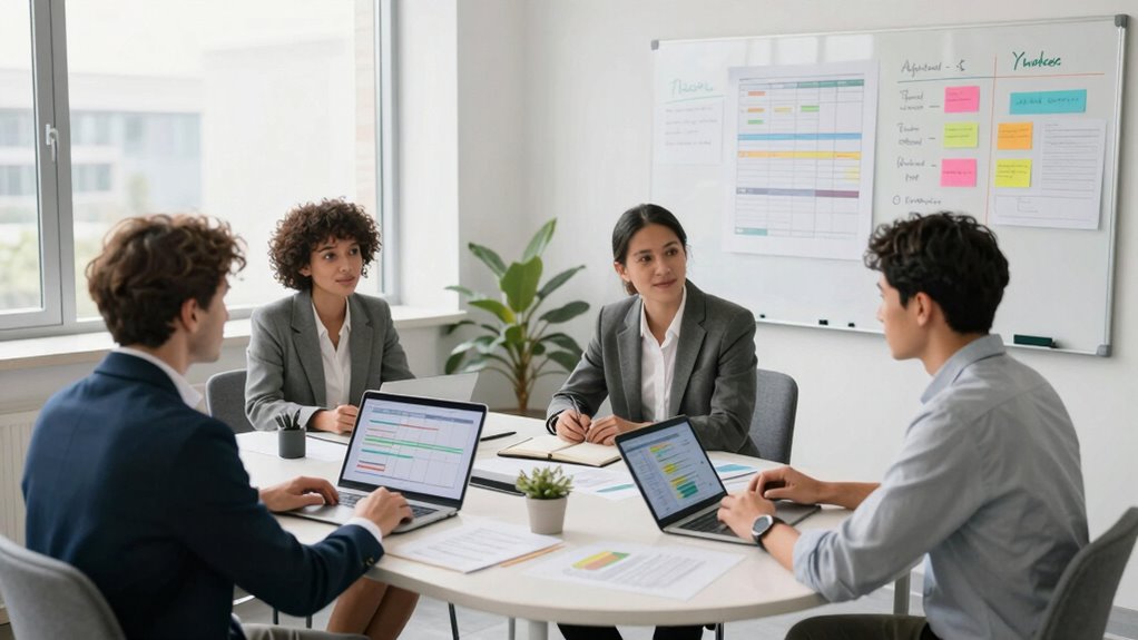 maintain regular check ins