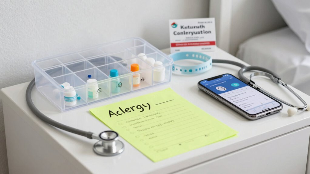 medication and allergy records
