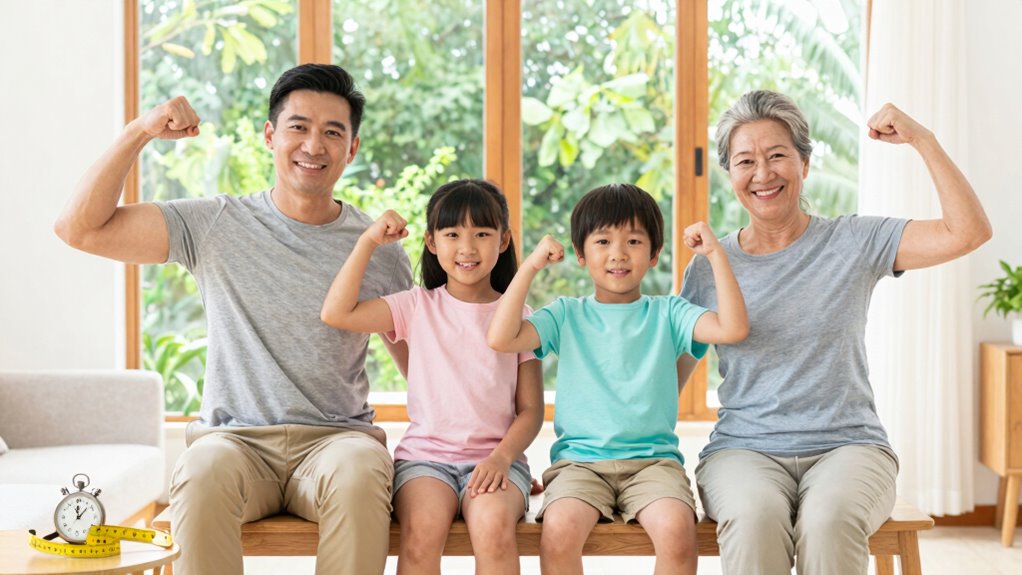 monitor family fitness progress