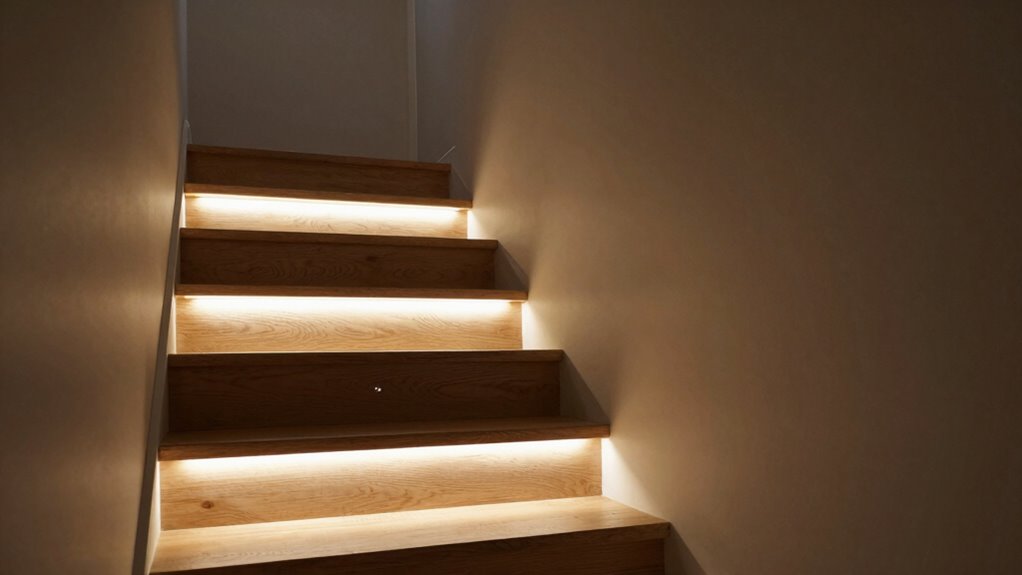motion activated customizable stair lighting