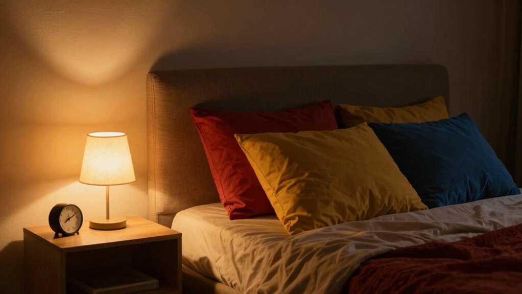 nighttime low vision bedroom