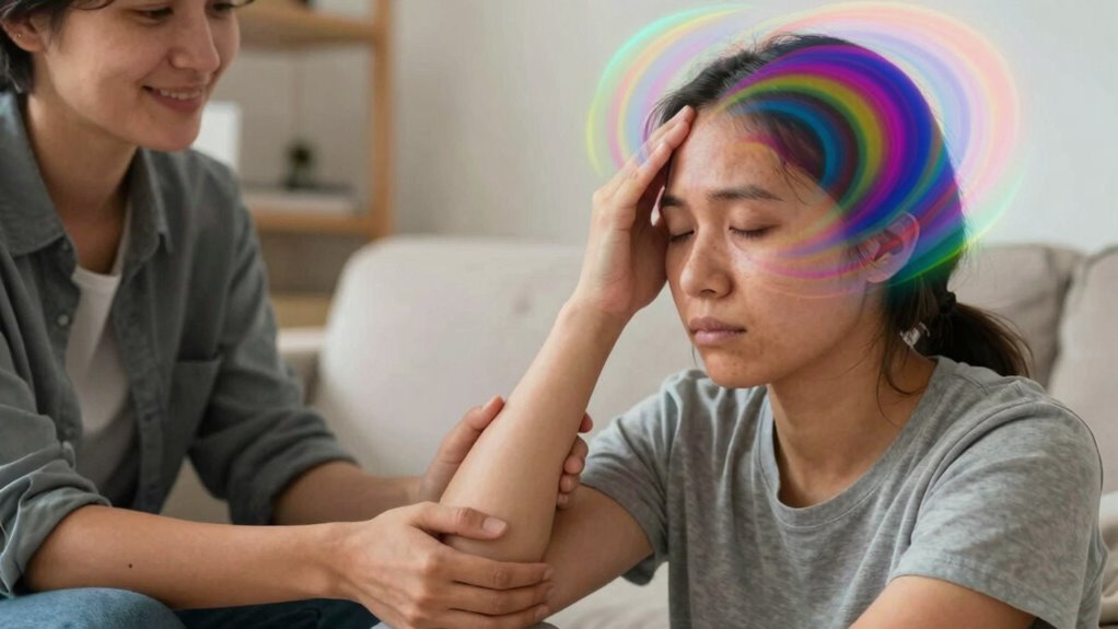 offer calm supportive reassurance