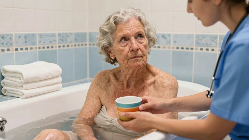 offer choices during bathing