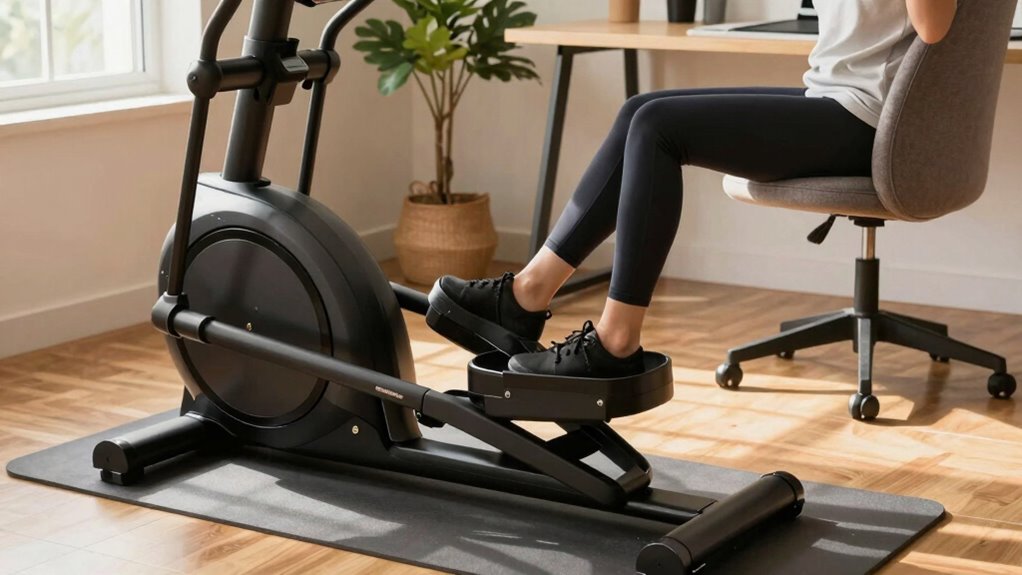 optimize under desk elliptical settings