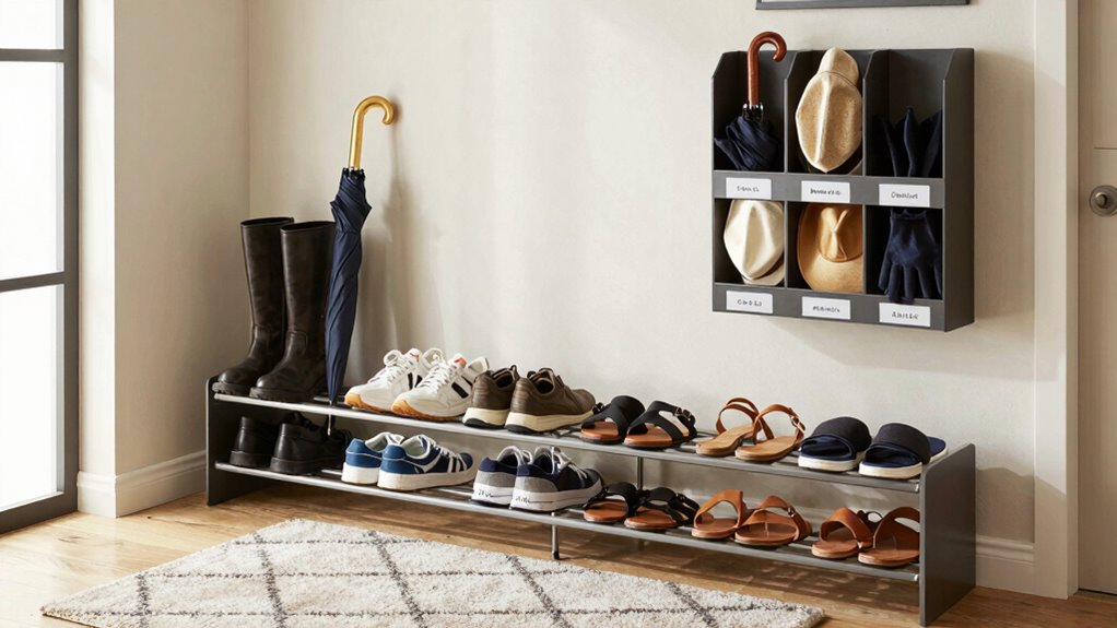 organize shoes and accessories