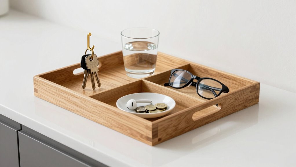 organized essentials for mornings