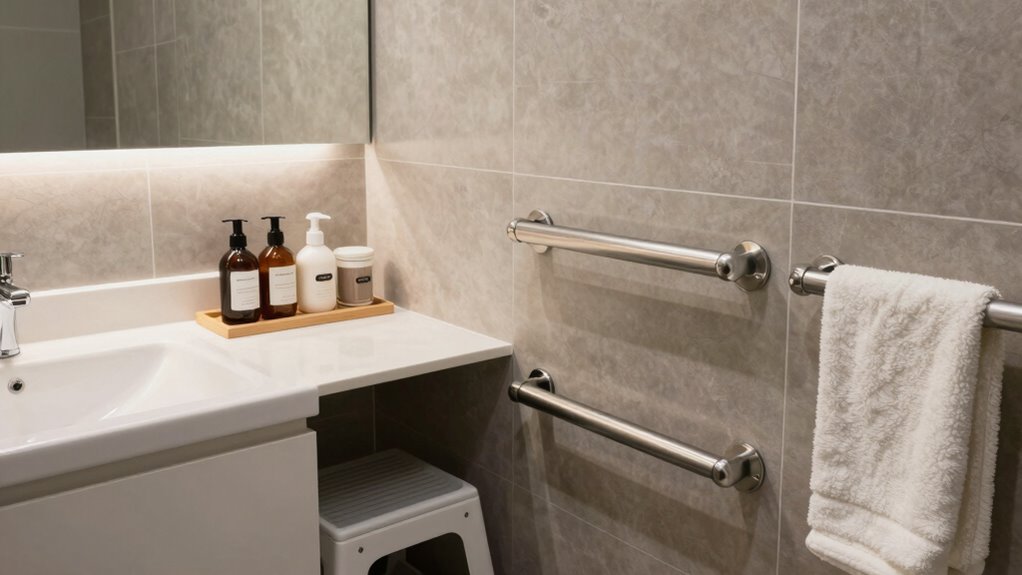 organized toiletries enhance accessibility