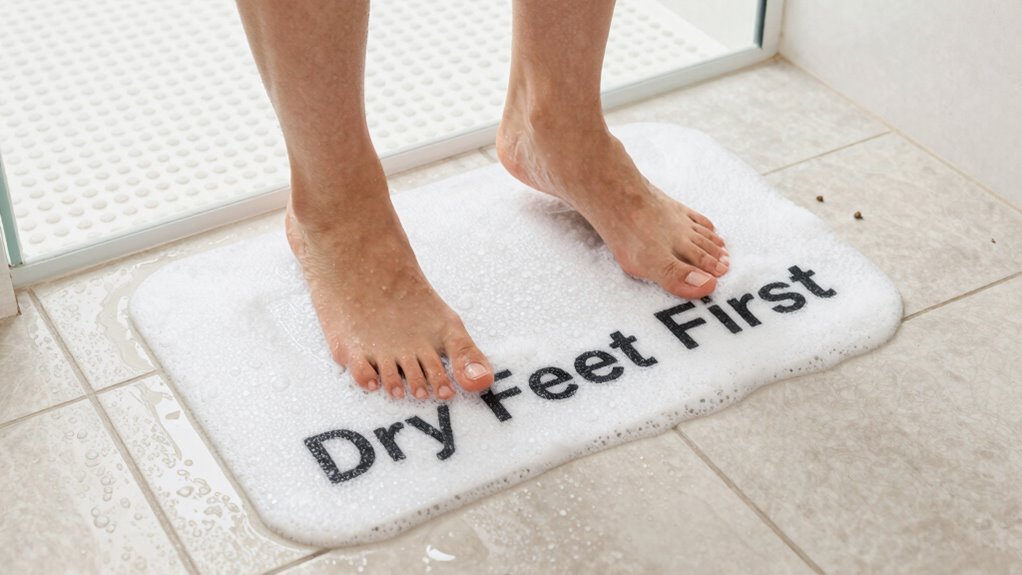 prevent slips with safety measures