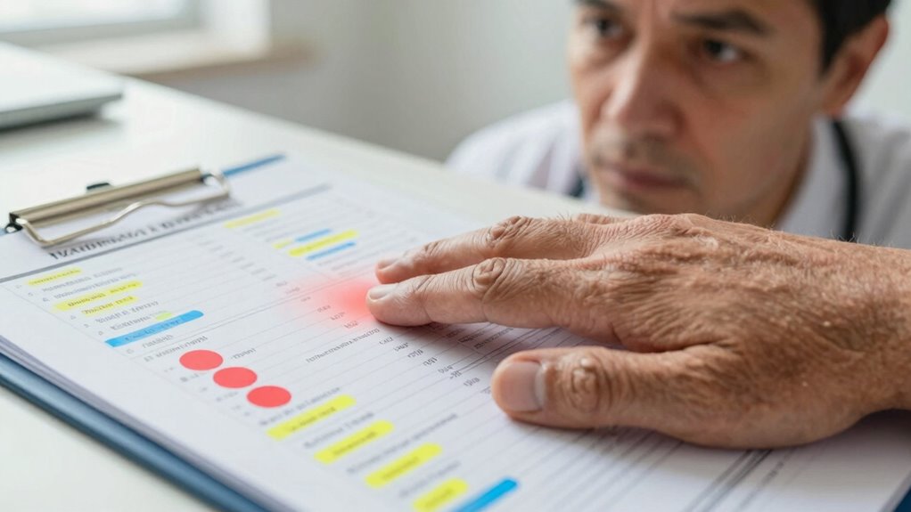 prioritize and organize symptoms