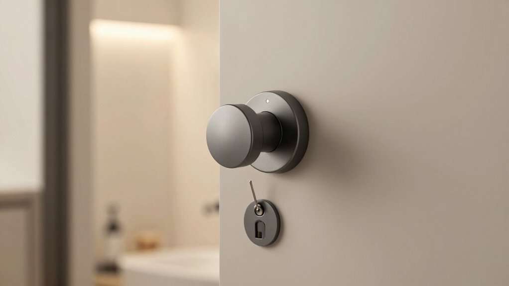 privacy focused bathroom lock features