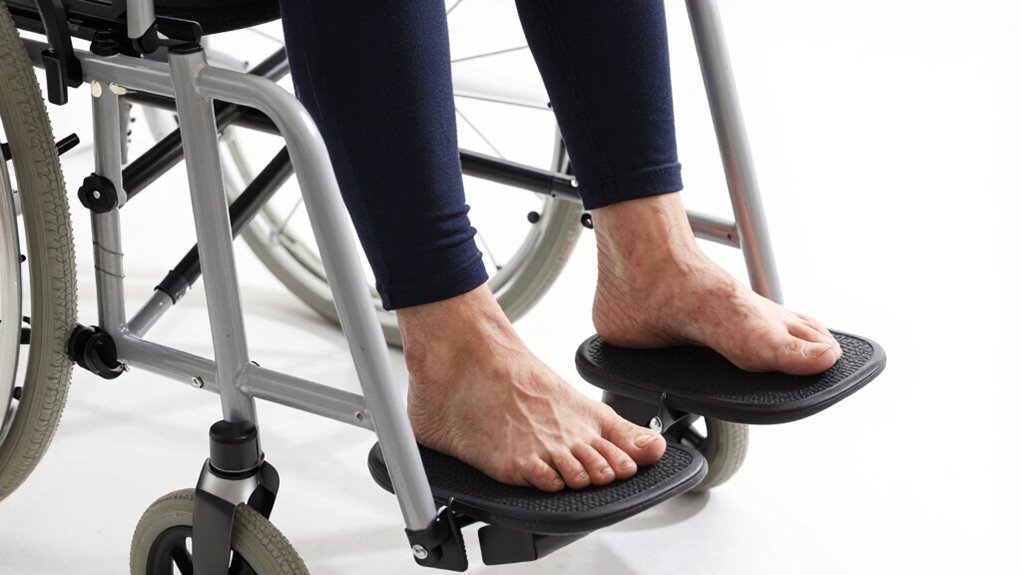 proper footrest adjustment and support