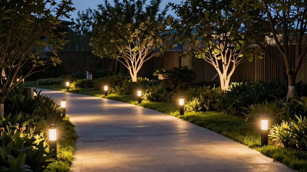 proper outdoor lighting placement